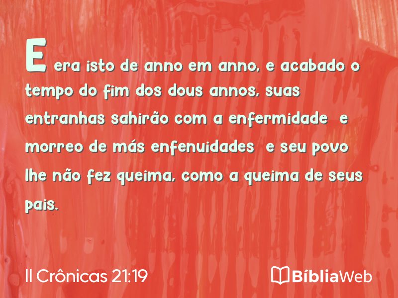 II Crônicas 21:19 em imagem para compartilhar