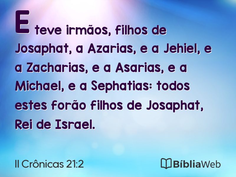 II Crônicas 21:2 em imagem para compartilhar