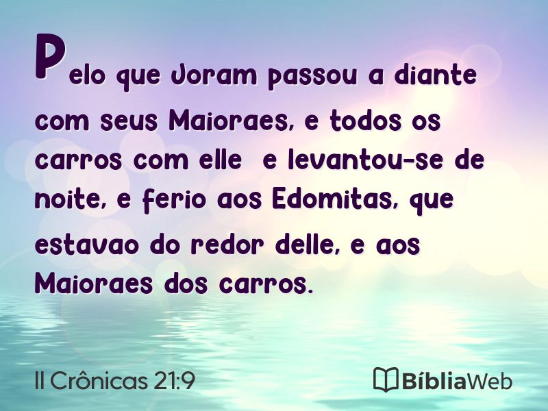 II Crônicas 21:9 em imagem para compartilhar