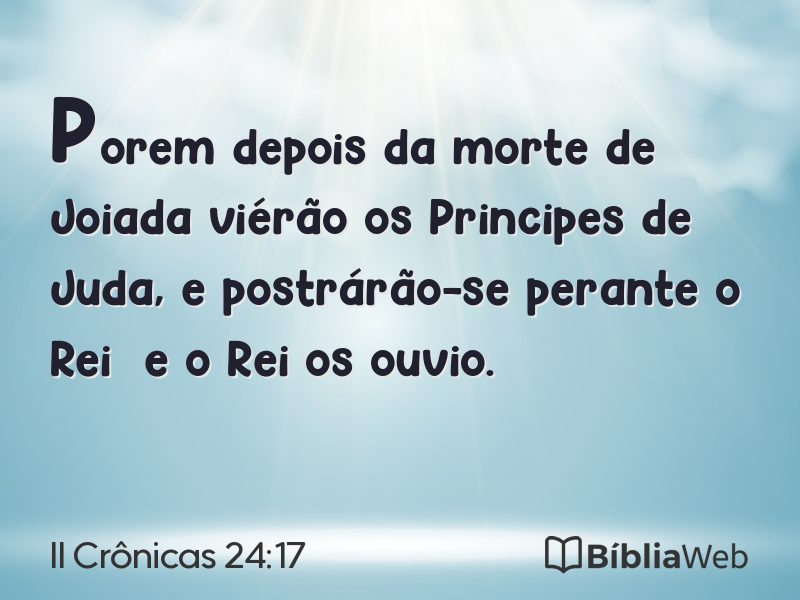 II Crônicas 24:17 em imagem para compartilhar