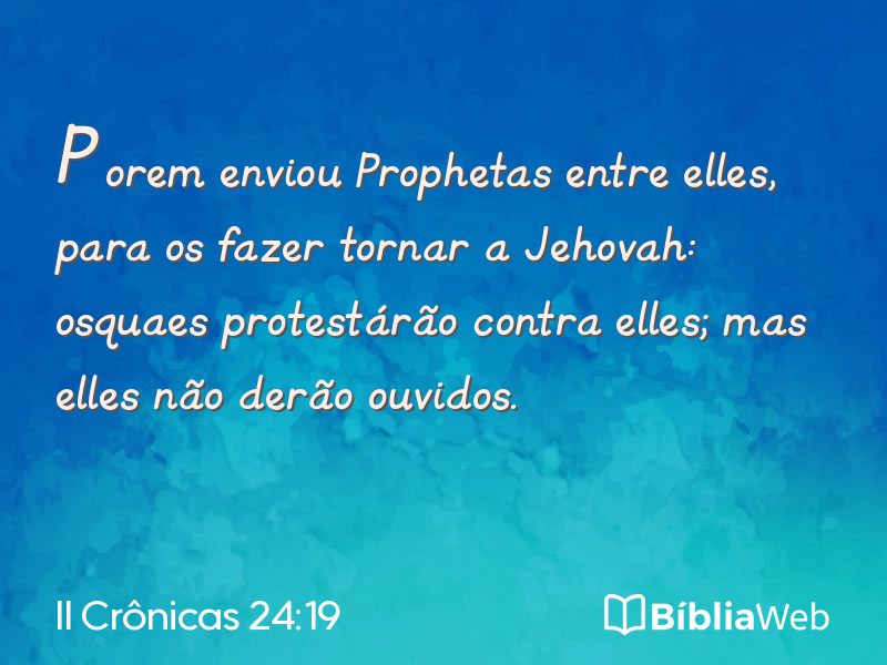 II Crônicas 24:19 em imagem para compartilhar