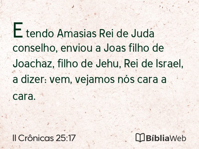 II Crônicas 25:17 em imagem para compartilhar
