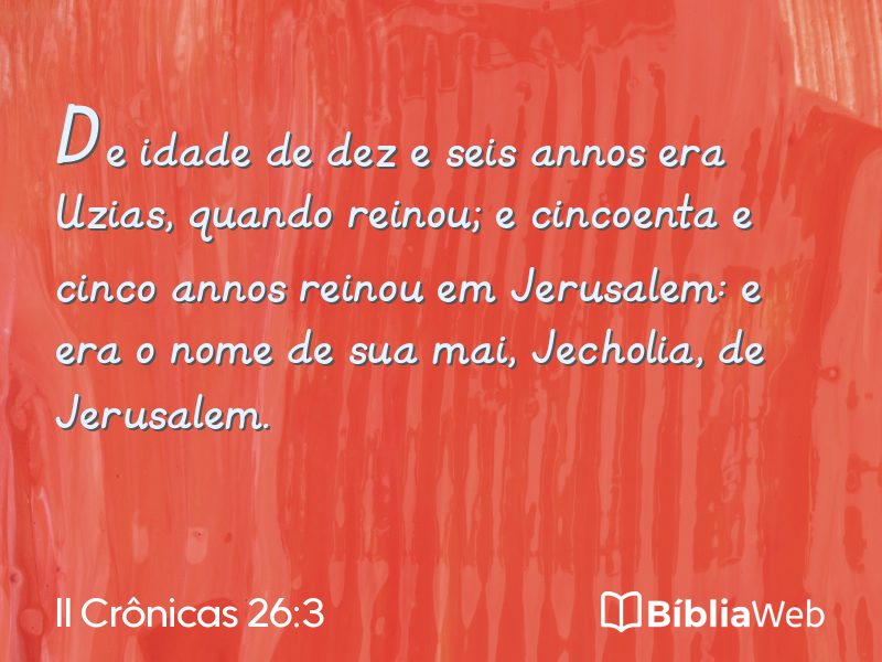 II Crônicas 26:3 em imagem para compartilhar