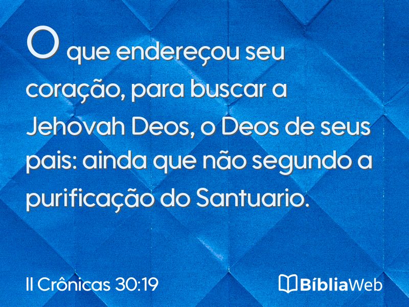 II Crônicas 30:19 em imagem para compartilhar
