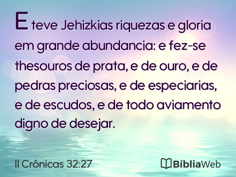 II Crônicas 32:27 em imagem para compartilhar