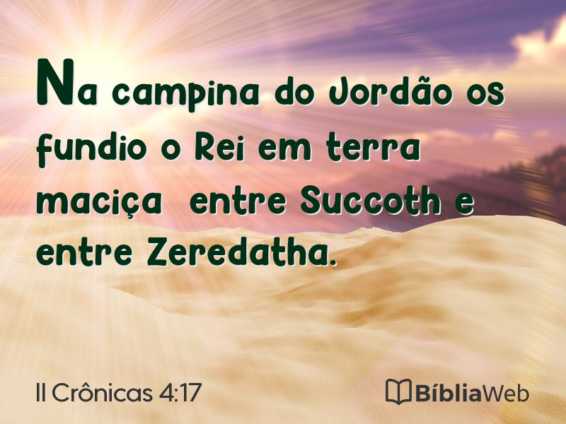 II Crônicas 4:17 em imagem para compartilhar