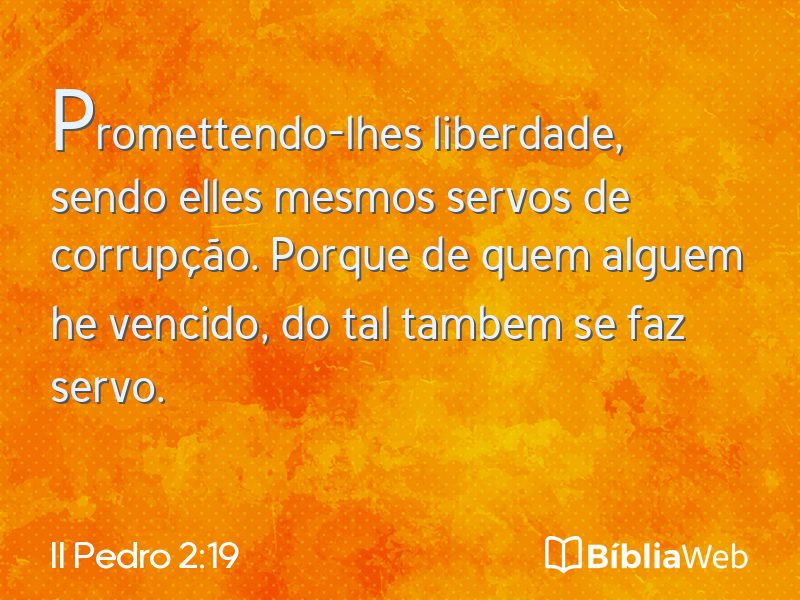 II Pedro 2:19 em imagem para compartilhar