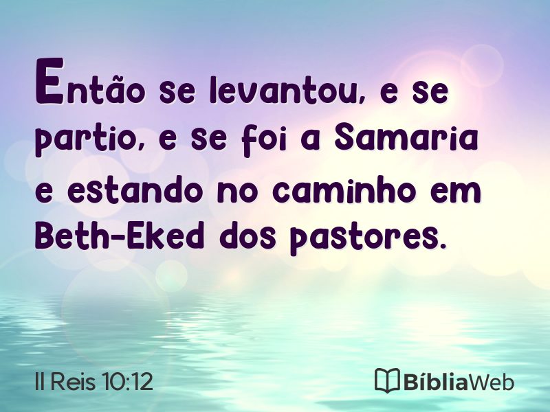 II Reis 10:12 em imagem para compartilhar