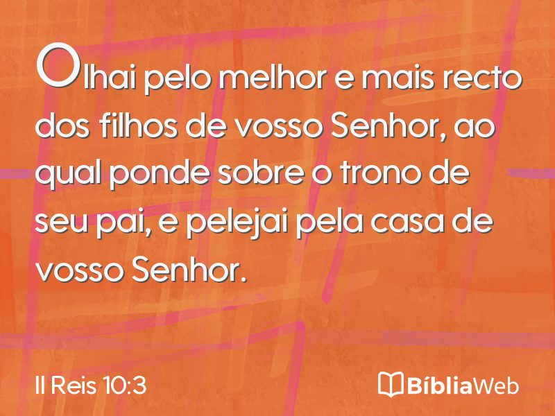 II Reis 10:3 em imagem para compartilhar