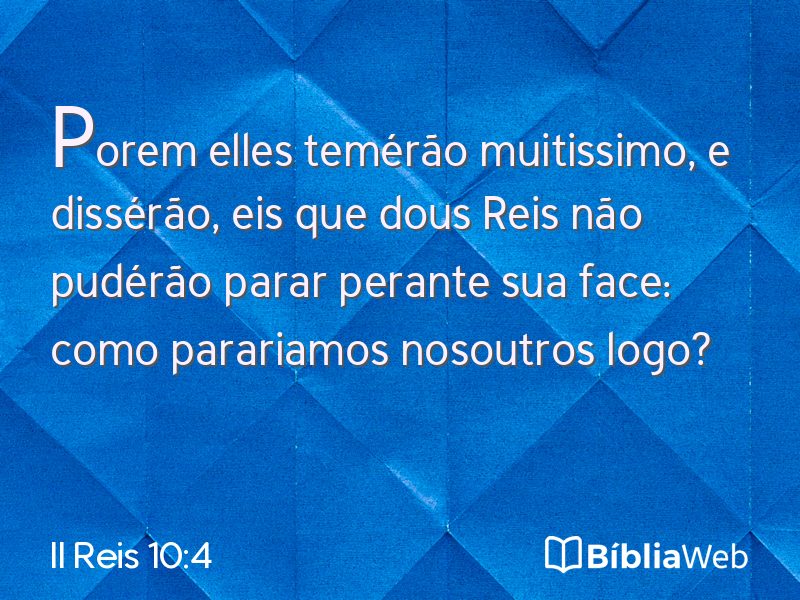 II Reis 10:4 em imagem para compartilhar