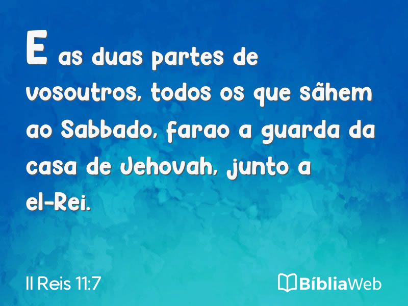 II Reis 11:7 em imagem para compartilhar