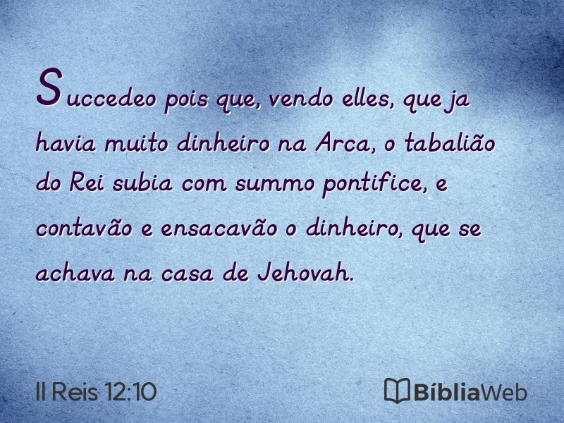 II Reis 12:10 em imagem para compartilhar