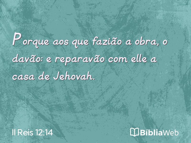 II Reis 12:14 em imagem para compartilhar