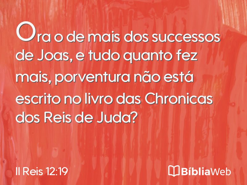 II Reis 12:19 em imagem para compartilhar