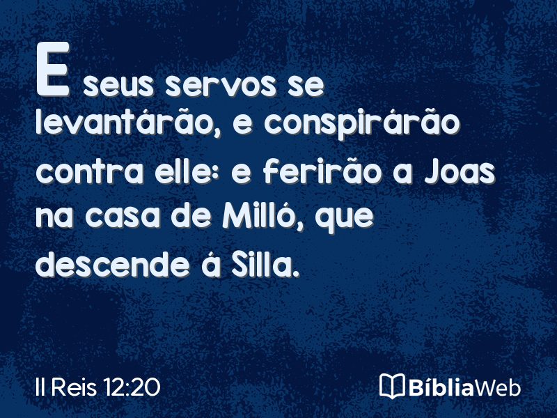 II Reis 12:20 em imagem para compartilhar