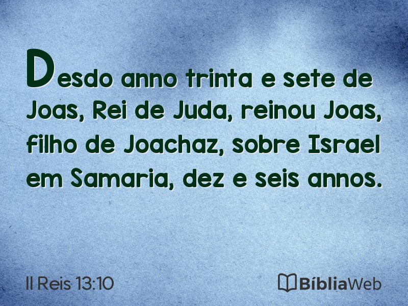 II Reis 13:10 em imagem para compartilhar
