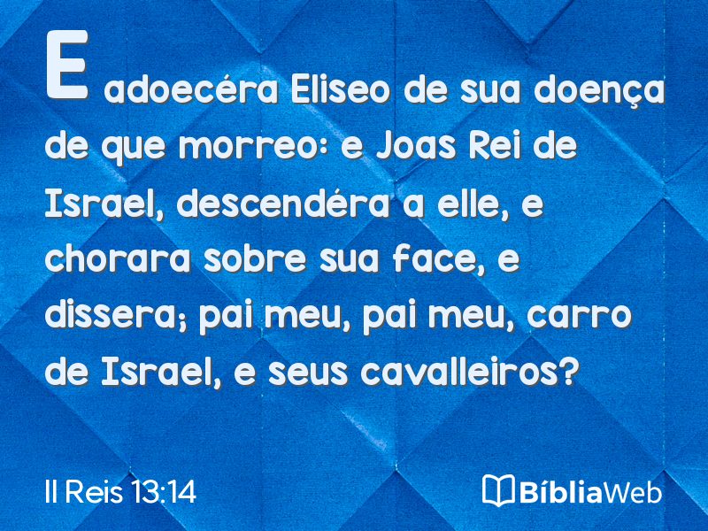 II Reis 13:14 em imagem para compartilhar