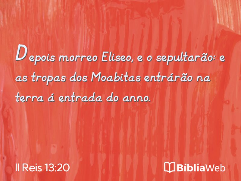 II Reis 13:20 em imagem para compartilhar