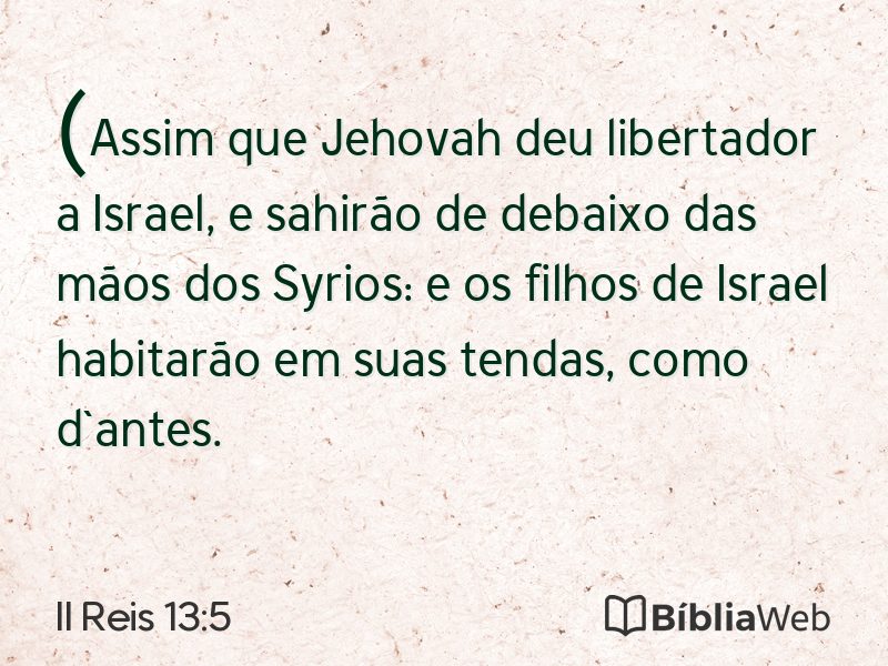 II Reis 13:5 em imagem para compartilhar