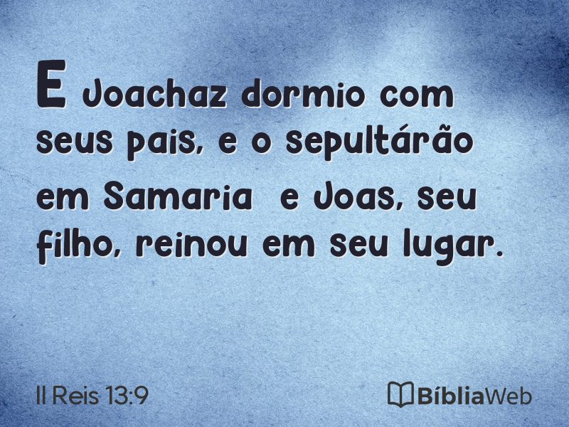 II Reis 13:9 em imagem para compartilhar