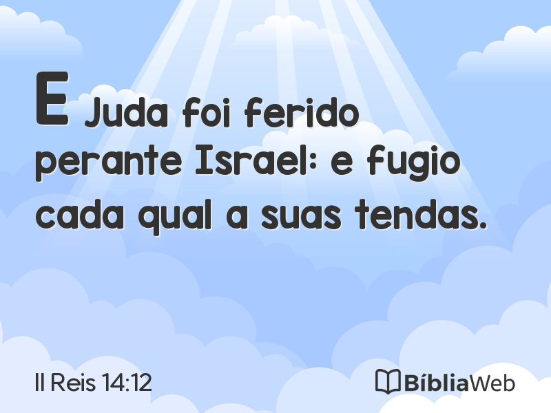 II Reis 14:12 em imagem para compartilhar