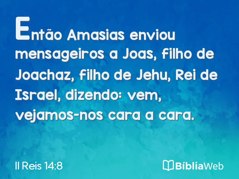 II Reis 14:8 em imagem para compartilhar
