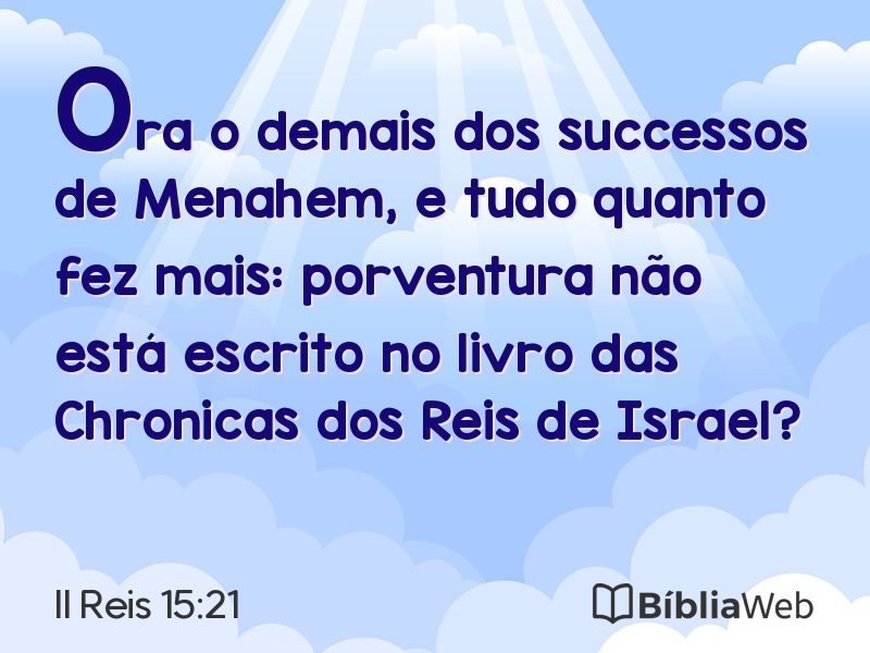 II Reis 15:21 em imagem para compartilhar