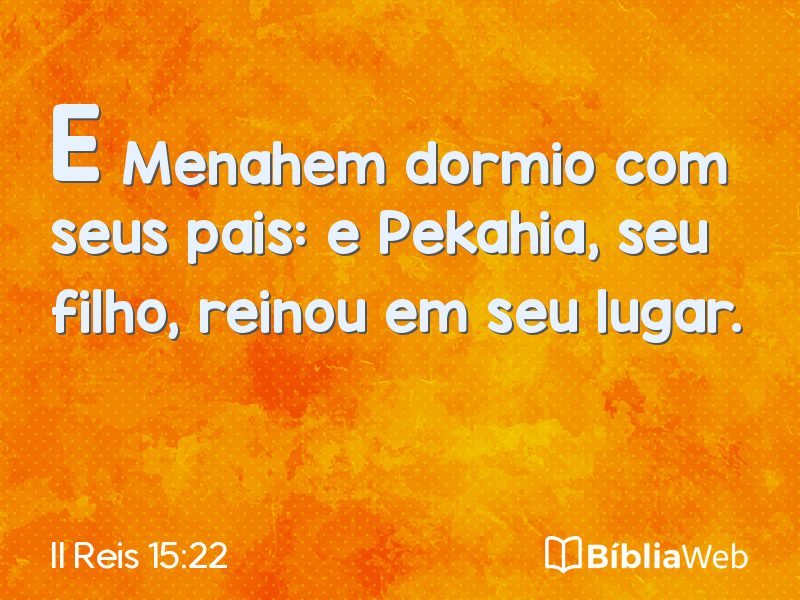 II Reis 15:22 em imagem para compartilhar