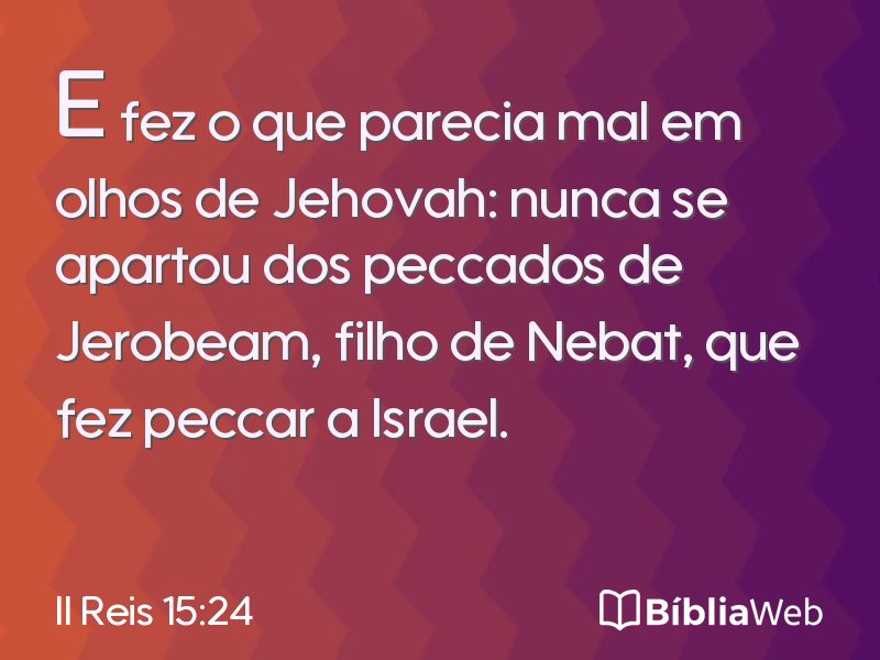II Reis 15:24 em imagem para compartilhar