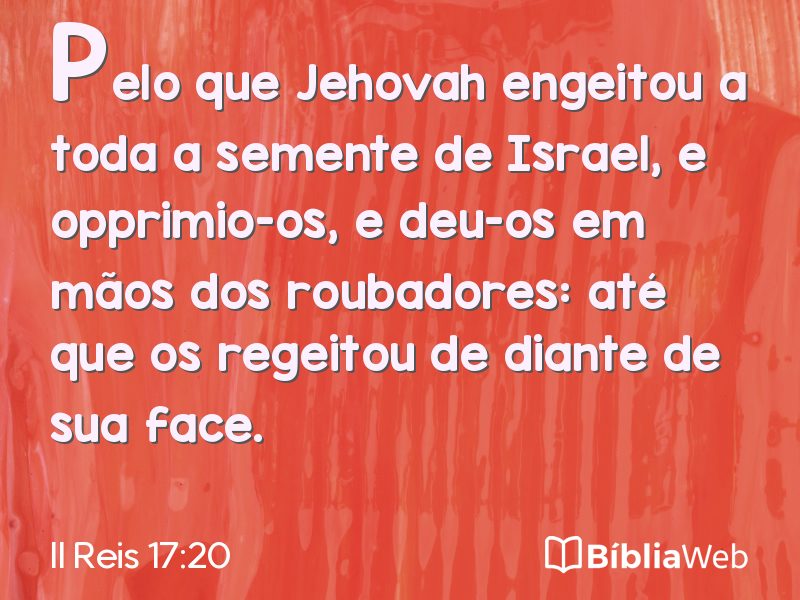 II Reis 17:20 em imagem para compartilhar