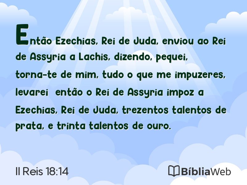 II Reis 18:14 em imagem para compartilhar