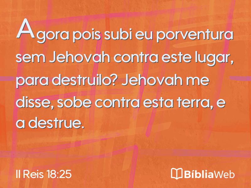 II Reis 18:25 em imagem para compartilhar