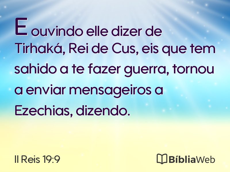 II Reis 19:9 em imagem para compartilhar
