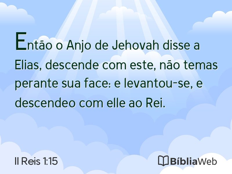 II Reis 1:15 em imagem para compartilhar