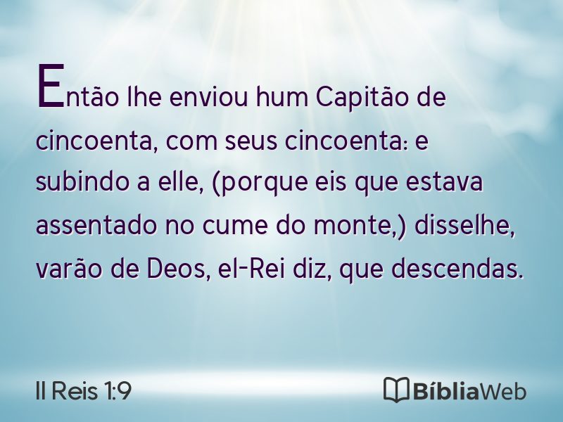 II Reis 1:9 em imagem para compartilhar