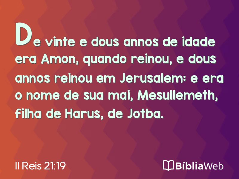 II Reis 21:19 em imagem para compartilhar