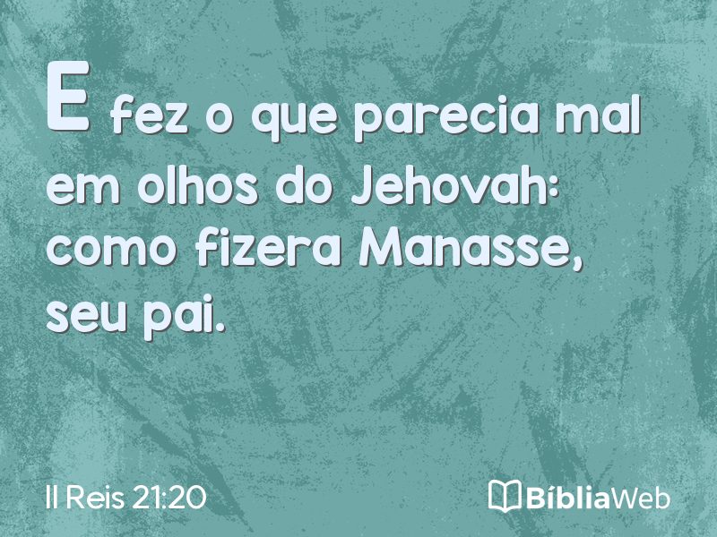 II Reis 21:20 em imagem para compartilhar