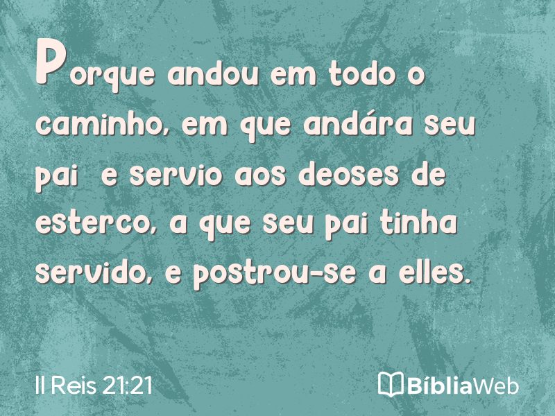 II Reis 21:21 em imagem para compartilhar