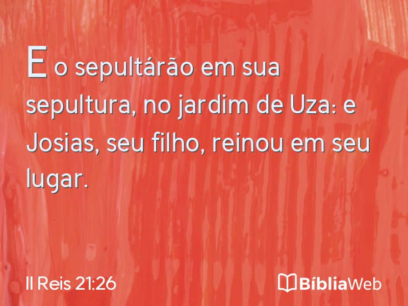 II Reis 21:26 em imagem para compartilhar