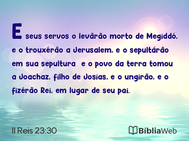 II Reis 23:30 em imagem para compartilhar