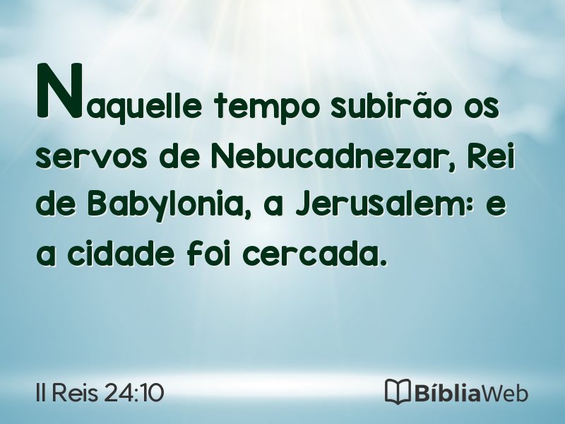 II Reis 24:10 em imagem para compartilhar