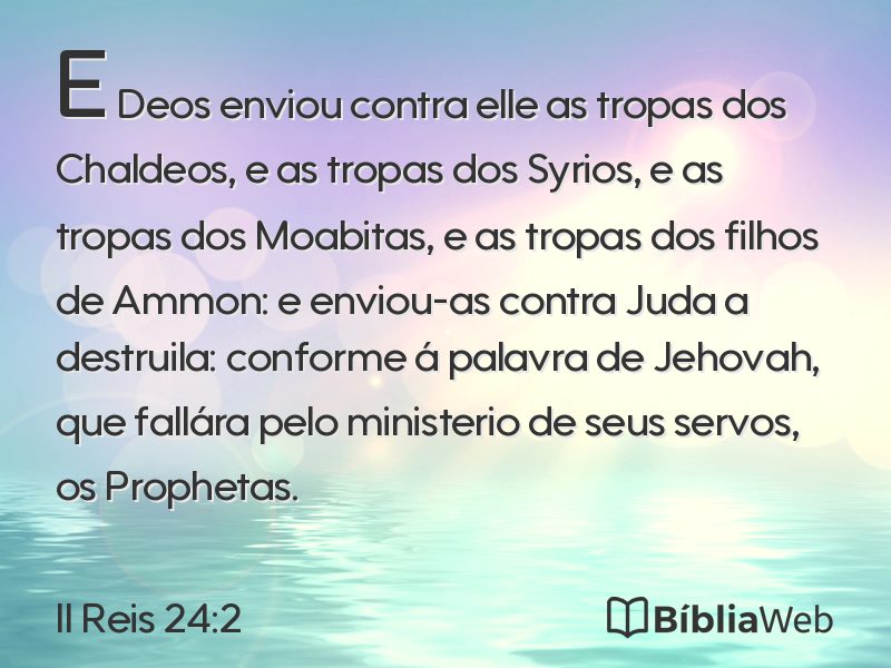 II Reis 24:2 em imagem para compartilhar