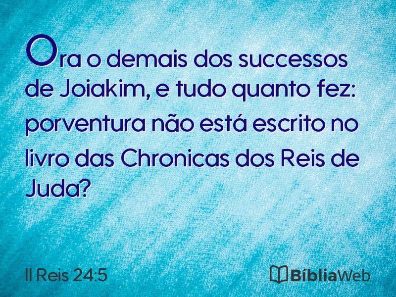 II Reis 24:5 em imagem para compartilhar
