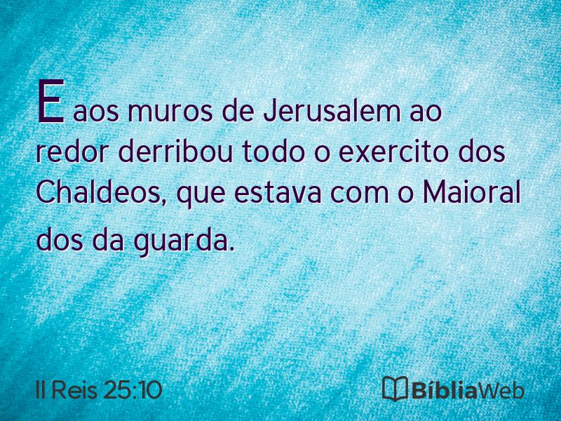 II Reis 25:10 em imagem para compartilhar
