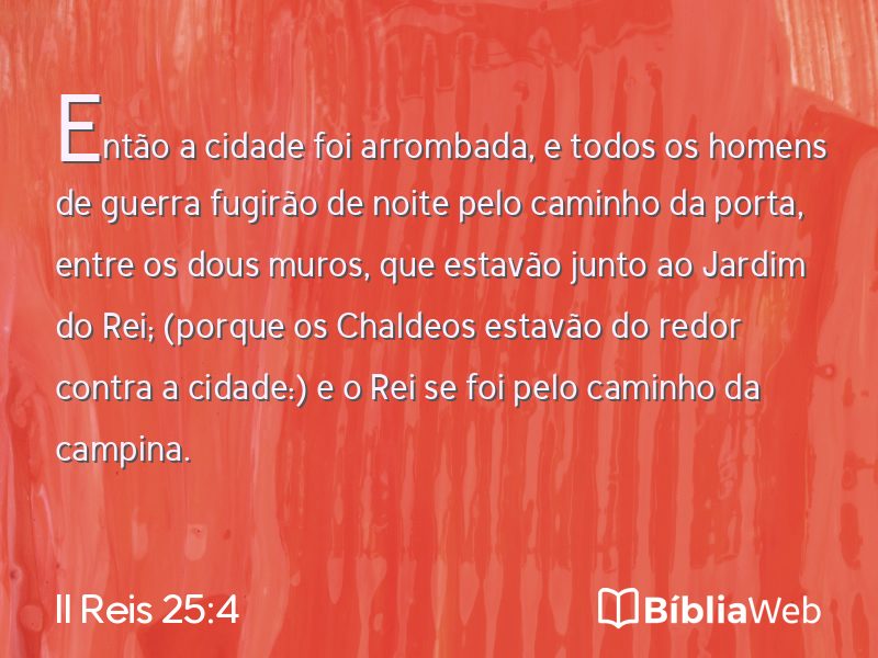 II Reis 25:4 em imagem para compartilhar