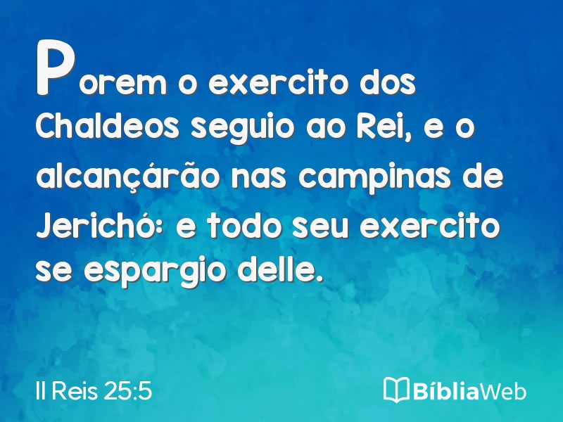 II Reis 25:5 em imagem para compartilhar