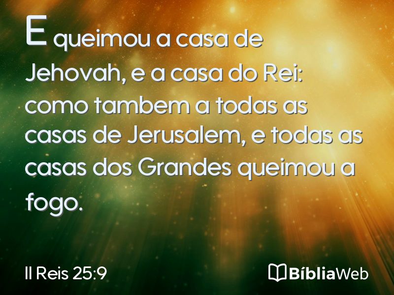 II Reis 25:9 em imagem para compartilhar