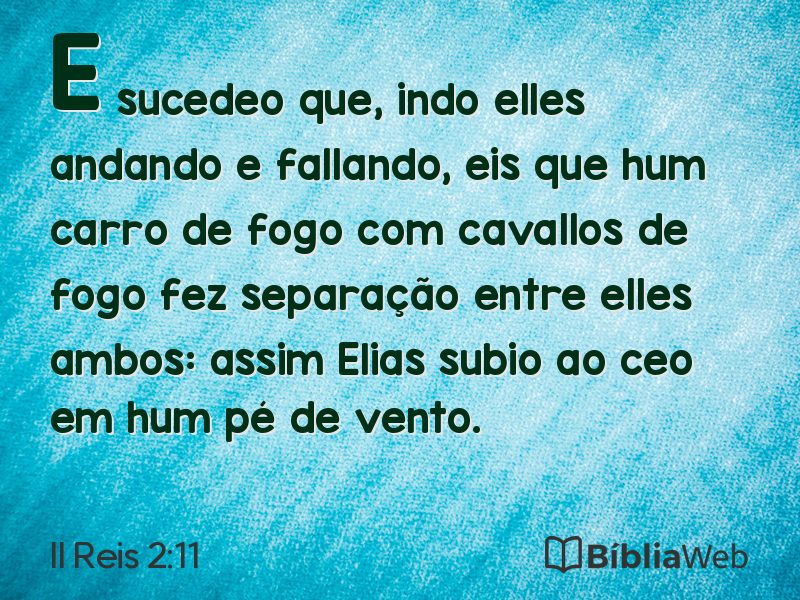II Reis 2:11 em imagem para compartilhar