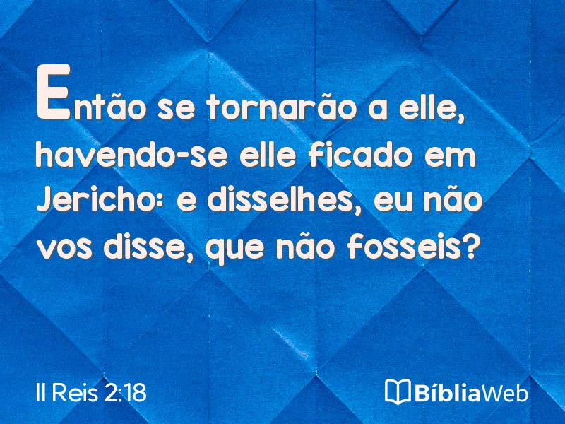II Reis 2:18 em imagem para compartilhar