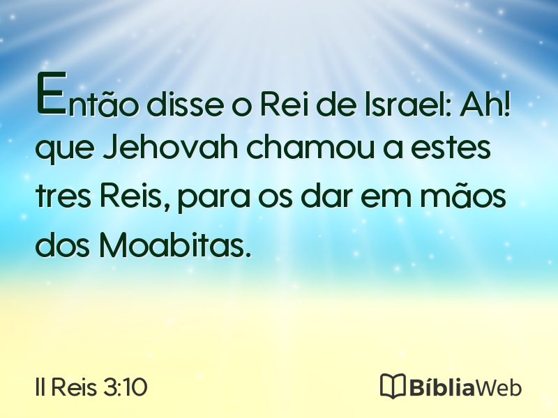 II Reis 3:10 em imagem para compartilhar